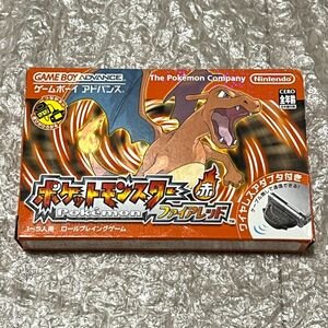 〈良品・箱説付属・動作確認済み〉GBA ゲームボーイアドバンス ポケットモンスター ファイアレッド ワイヤレスアダプタ 同梱 Pokemon 赤