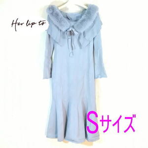  ワケあり！【タグ付き】Ritz Faux Fur Mermaid Dress ニット　ワンピ－ス　cloud　ファ－　デザイン　Her lip to