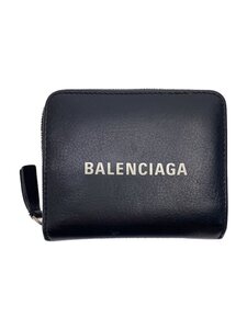 BALENCIAGA◆2つ折り財布/レザー/BLK/メンズ/551933 1000 W 527545