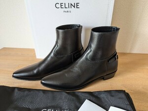 新品 CELINE 19ss バックジップブーツ 42 セリーヌ エディスリマン ジャクノ ストラップ エディ期 サンローランパリ ディオールオム HEDI