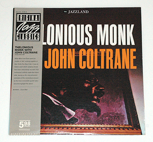 LP THELONIOUS MONK WITH JOHN COLTRANE (輸入盤) OJC-039 (273)