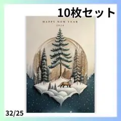 ☘️最終値下げ☘️年賀状 2024 10枚入り 私製 印刷済み デザイナーズ