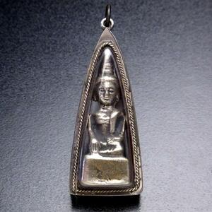 瞑想仏陀像のお守りペンダントヘッド メディテイションブッダ SS