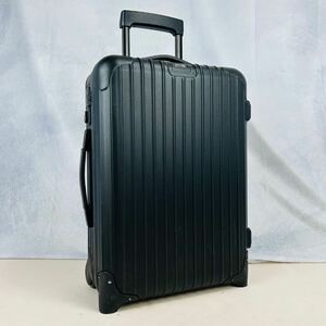 【美品】RIMOWA リモワ SALSA サルサ 35L 機内持ち込み 2輪 キャビン TSAロック マットブラック 艶消し黒色 スーツケース キャリーバッグ