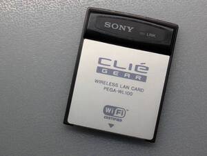 SONY CLIE GEAR ワイヤレスLANカード PEGA-WL100 ソニー クリエ 無線LANカード 動作未確認 ジャンク品