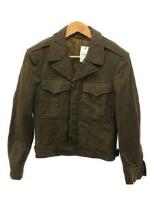 US.ARMY◆40S/WW2/アイクジャケット/34/ウール/KHK/55-J-384-560/ダメージ有/袖ボタン欠