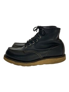 RED WING◆レースアップブーツ・6インチクラシックモックトゥ/US6/BLK