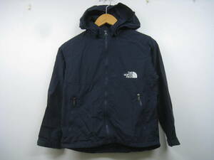 THE NORTH FACE ノースフェイス キッズ 子供 男の子 マウンテンパーカー ナイロンジャケット NPJ21810 刺繍ロゴ 紺 ネイビー サイズ130cm