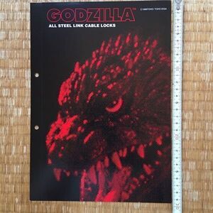 希少 カタログ ゴジラ GODZILLA スチールリンクケーブル ファイヤーレッド 斉工舎