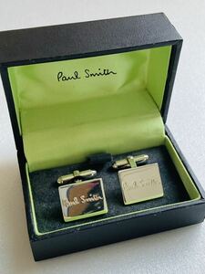 極美品◆Paul Smith ポールスミス　カフスリング カフス　シルバー925 ロゴ刻印　カフスボタン　箱付き