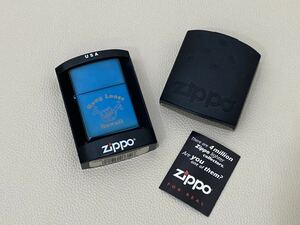 ★【ZIPPO】ジッポーブルーチタンコーティング オイルライター 着火動作未確認 コレクション 保管品 ★