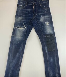 １円～【正規品】DSQUARED2 Tidy Biker Jean ４４ インディゴ デニム ディースクエアード ジーンズ タイディー