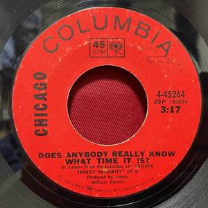 ◆USorg7”s!◆CHICAGO◆DOES ANYBODY REALLY KNOW WHAT TIME IT IS?◆