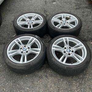 BMW F30 F31 F36 3シリーズ 4シリーズ Mスポーツ 純正ホイール F：8J +34 R：8.5J +47 18インチ 5穴 PCD120 4本