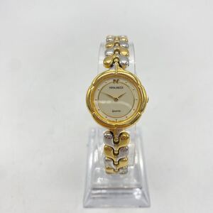 1円〜 11S NINA RICCI 2P20-0500 腕時計 ニナリッチ クオーツ QUARTZ 動作未確認 レディース 女性 ブレスレット ゴールドカラー 高級感