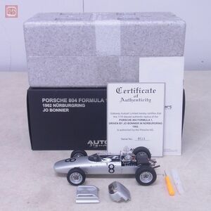 オートアート 1/18 ポルシェ 804 フォーミュラ1 1962 ニュルブルクリンク #8 JO BONNIER AUTOart PORSCHE【20