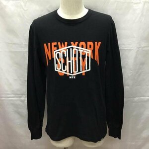 schott M ショット カットソー 長袖 半袖カットソー プリントTシャツ クルーネックカットソー Cut and Sewn 黒 / ブラック / 10108931