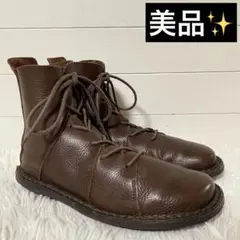 美品✨トリッペン　NOMAD f ノマド　ショートブーツ　レースアップ　焦茶