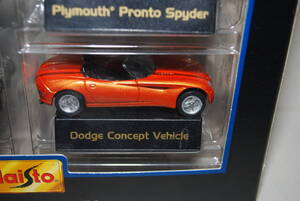 ■■■■■■■■■■■●●即決　●お宝絶版新品　Maisto製1/64　DODGE　CONCEPT　VEHICLE　オレンジ色　セット単品