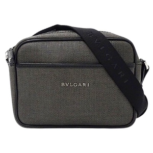 ブルガリ BVLGARI バッグ レディース メンズ ブランド ショルダーバッグ ウィークエンド グレー ブラック 32476 黒 ミニバッグ 小さめ