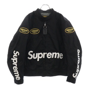 SUPREME シュプリーム 21SS ×VANSON LEATHERS Cordura Jacket バンソン レザーズ コーデュラ ジップアップジャケット ブルゾン ブラック