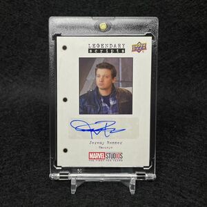 2019 Upper Deck Marvel Studio 10周年 Jeremy Renner ジェレミーレナー ホークアイ 役 直筆サインカード auto 映画カード Disney