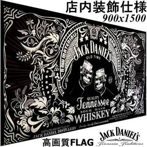 ★高画質★店内装飾仕様★ JACK DANIEL’S ジャックダニエル旗 J00 インテリア アメリカ雑貨 パブグッズ バー フラッグ アンティーク