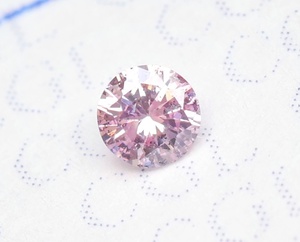 【100円～】0.040ｃｔ 天然ダイヤ FANCY PURPLISH PINK（ナチュラルカラー）I1 RD