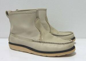 RUSSELL MOCCASIN ラッセルモカシン ノックアバウト オフホワイト 26.5～27ｃｍくらい レザー ブーツ