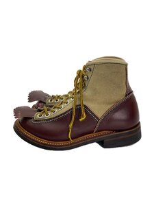 LONE WOLF BOOTS◆エンジニアブーツ/US6/BEG/スウェード