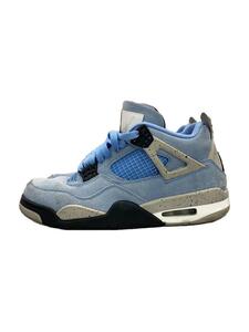 NIKE◆AIR JORDAN 4 RETRO_エアジョーダン 4 レトロ/25.5cm/BLU