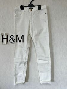 エイチアンドエム　H&M デニム　スキニーデニム　ホワイト　EUR40 ストレッチ ホワイトデニム　14519