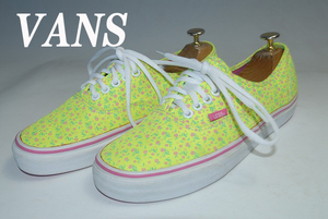 DSC9605★VANS★25.5cm/黄色/ピンク/ロー/中古美品！雑誌掲載モデル！口コミ人気ランキング入賞！洗練されたデザイン！優れた機能性