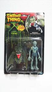 怪人スワンプシング★Skinman Action Figure with Fangbat Biomask 1990 Swamp Thing Evil Unmen Series★未開封Kennerケナー社/スキンマン