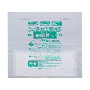 【新品】(まとめ) ワタナベ工業 トイレットバッグ排泄物処理袋 乳白 1パック(10枚) 〔×5セット〕