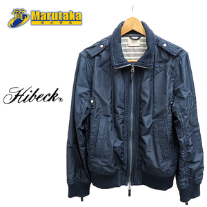 送料無料 ハイベック ブルゾン #2 ネイビー Hibeck jacket ナイロン 綿 衣類 長袖 アウター メンズ 逸品質屋 丸高 尼崎 a1-0973