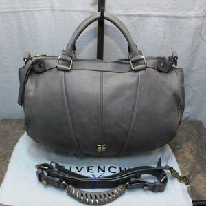 GIVENCHY LEATHER 2WAY SHOULDER BAG MADE IN CHINA/ジバンシィレザー2wayショルダーバッグ