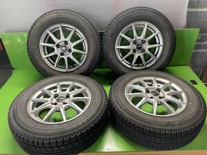 売り切り■14インチ スタッドレス 4本■ブリザック MZ-02 185/70R14■シュナイダー 14×5.5J+38 4/100 ハブ67■カローラフィールダー