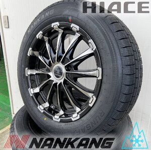 車検対応 新品 取付ナットセット スタッドレスタイヤホイールセット 17インチ ナンカン SNC-1 215/60R17 109/107Q BD12