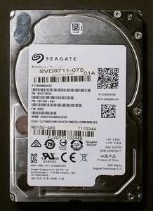 【使用48時間】Seagate Exos 7E2000 2.5 HDD 1TB 128MB SATA ST1000NX0423 エンタープライズモデル