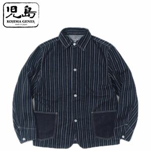 児島ジーンズ ONE WASH / SIZE M RNB5045 “BICOLOR WABASH COVERALL”バイカラーウォバッシュカバーオール