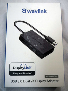 新品未使用WAVLINK USB 3.0 デュアル 2K ディスプレイ アダプター 2・230415