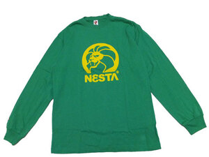 【送料無料】新品NESTA BRAND 長袖Tシャツ ネスタブランド正規品024 Mサイズ ロンT レゲエ ヒップホップ ダンス ストリート系 ライオン