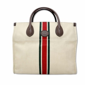 グッチ GUCCI 657422 シェリーライン フォールダブル トートバッグ 2WAY キャンバス×レザー レディース