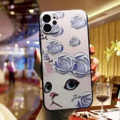 【特価】ケース レンズ保護  ♥Iphone 14 pro  油絵風カバー♥