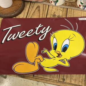 ヴィンテージ★ワーナーブラザース　TWEETY ランチョンマット②★トウィーティ、未使用、レトロ