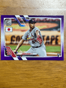 2021 Topps Japan Edition ヨハン・オビエド Johan Oviedo Purple Parallel /50 #12 RC