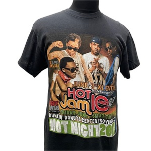 USA古着 HOT1063 HOT NIGHT ラップ Tシャツ メンズ Mサイズ 黒/ WIZ KHALIFA/LLOYD BANKS/FABOLOUS/LUPE FIASCO/DJ KHALED/HIPHOP 音楽