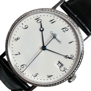 ブレゲ Breguet クラシック BA3290/12/286 シルバー K18YG/革ベルト（社外品） 腕時計 メンズ 中古