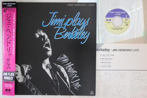 LASERDISC Jimi Hendrrix Jimi Plays Berkeley G78M0004 PONY VIDEO /00600